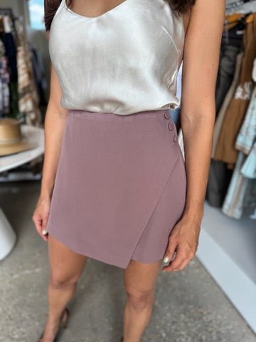 Dark Taupe Klara Skort - Amor Lafayette