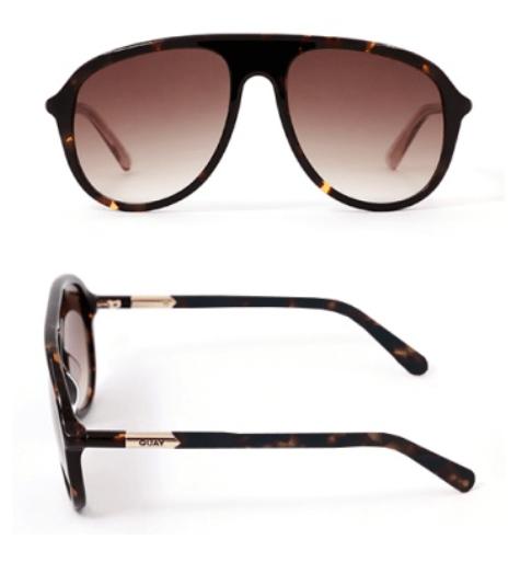 Dark Tortoise Chart Topper Sunglasses - Amor Lafayette