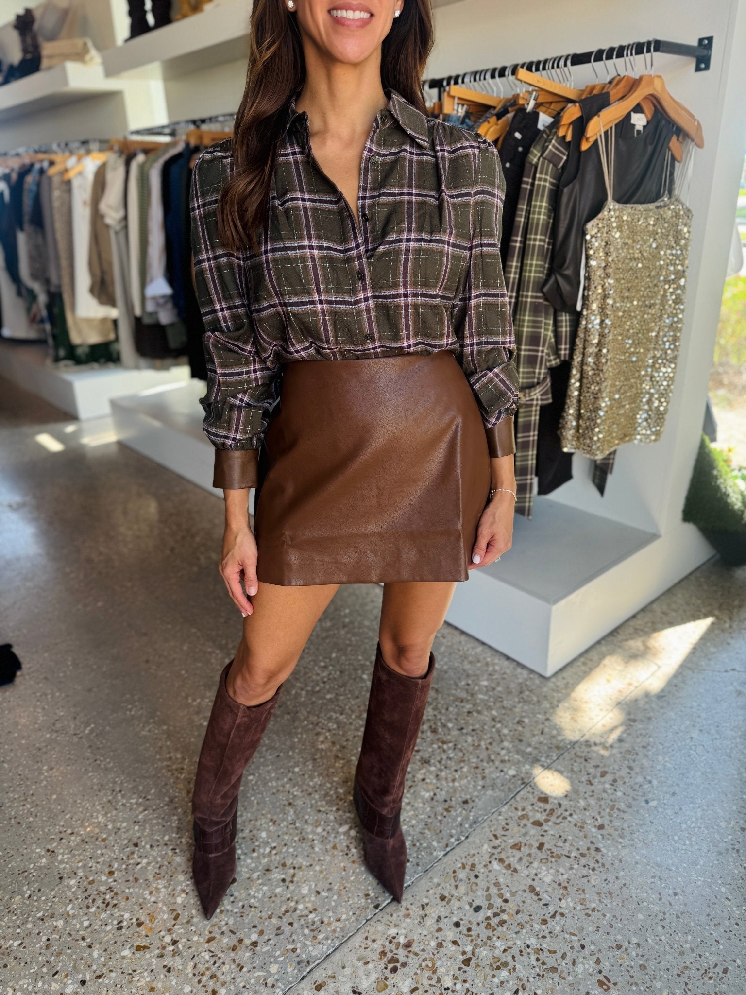 Deep Olive Jeremy Top - Amor Lafayette