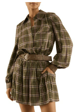 Deep Olive Jim Dress - Amor Lafayette