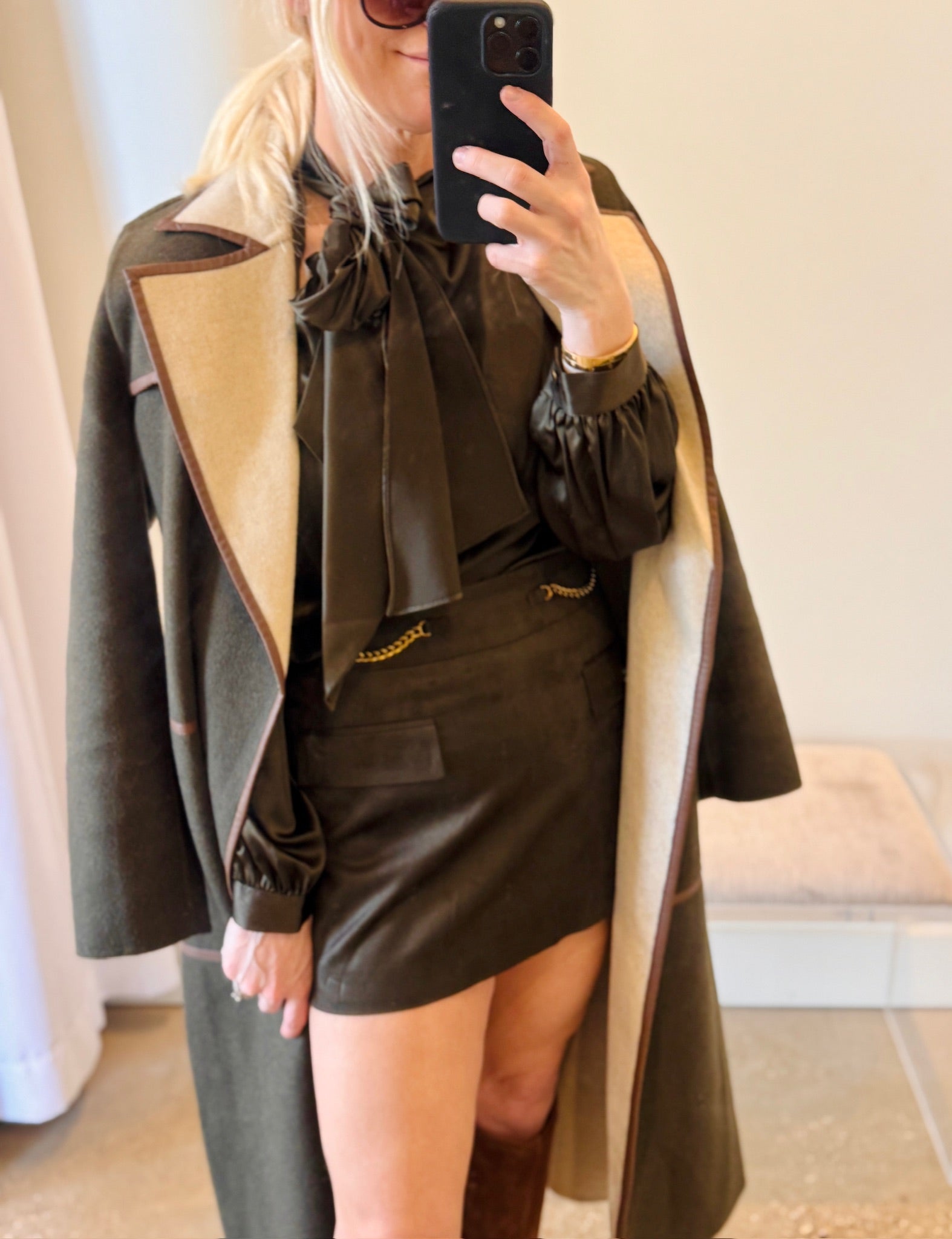 Deep Olive Martha Skirt - Amor Lafayette