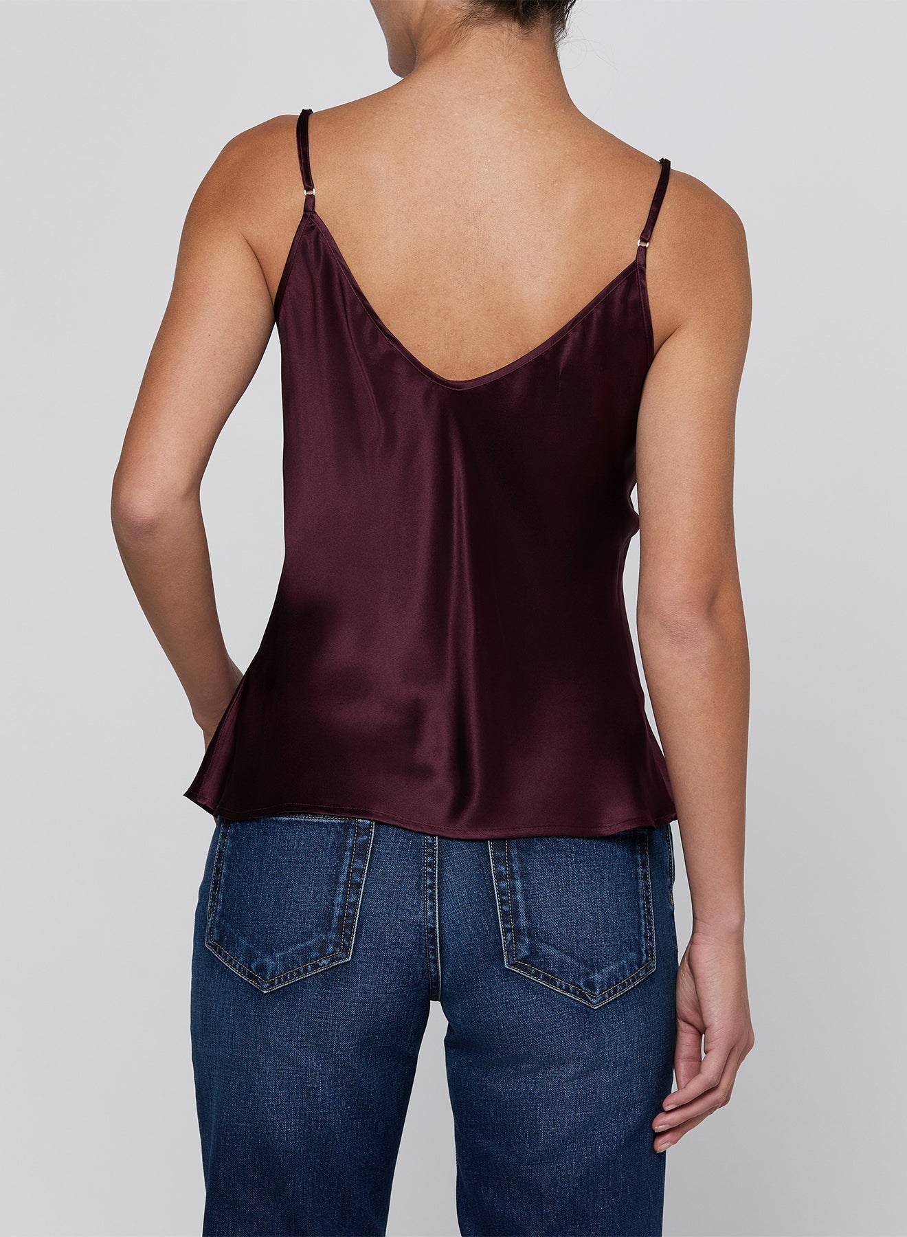 DEEP SANGRIA LEXI CAMISOLE - Amor Lafayette