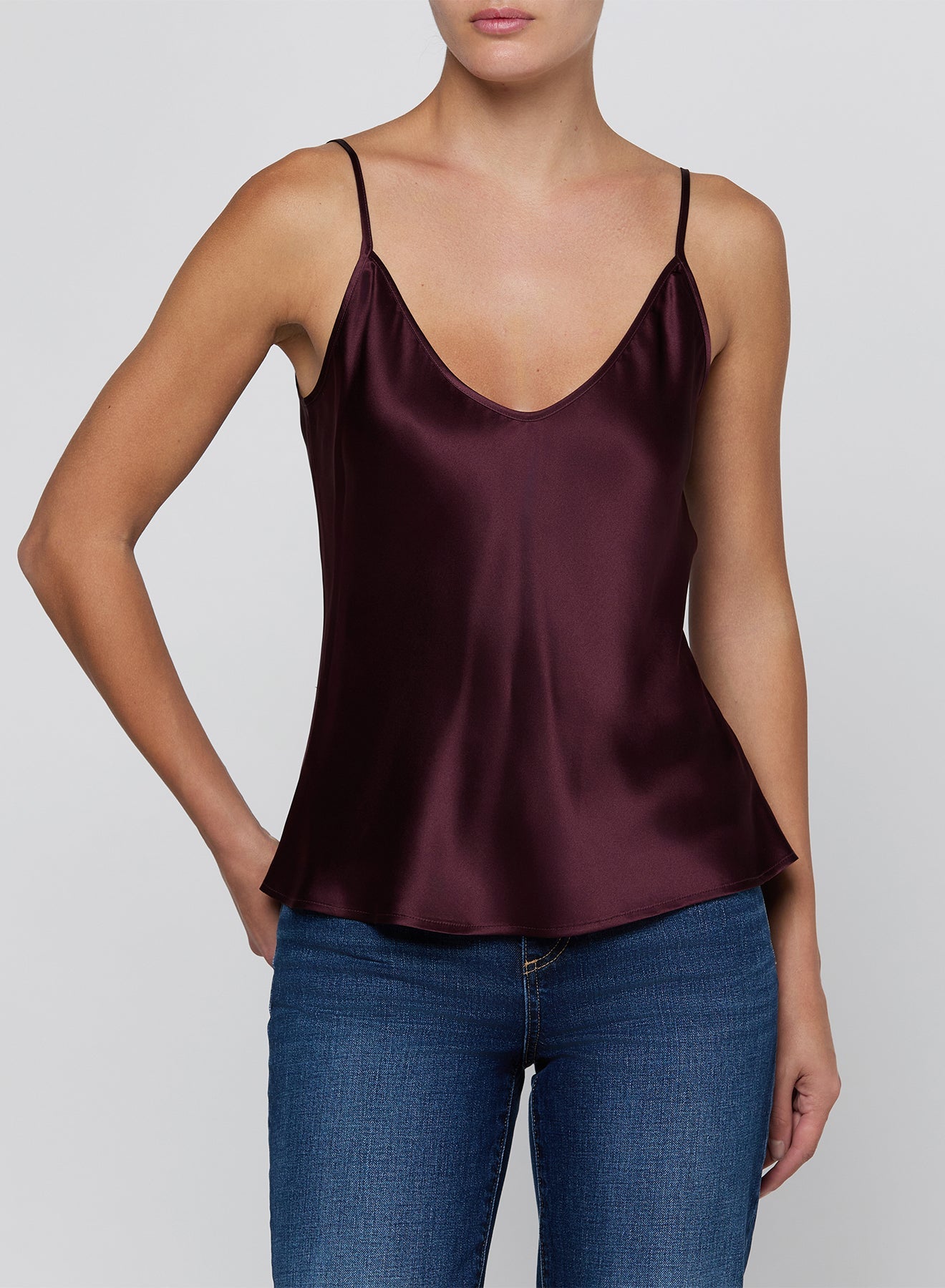 DEEP SANGRIA LEXI CAMISOLE - Amor Lafayette