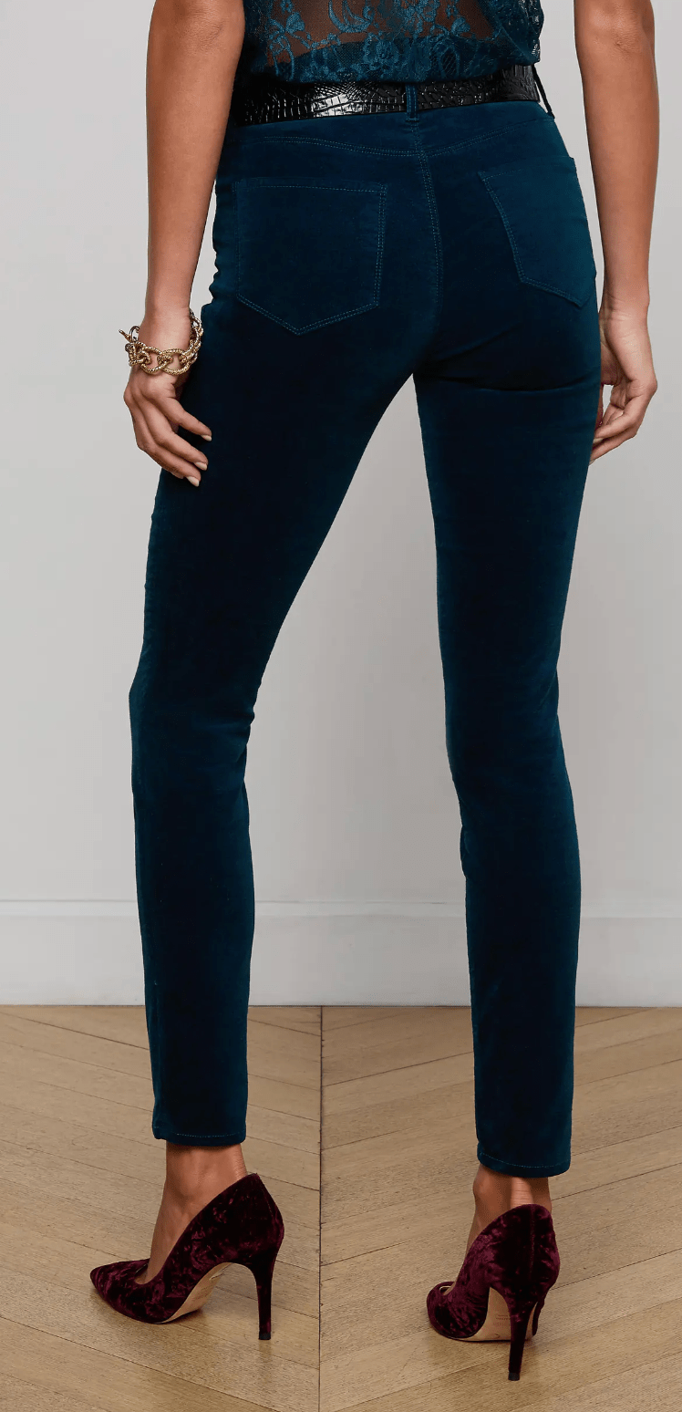 Deep Teal Marguerite H/R Skinny - Amor Lafayette