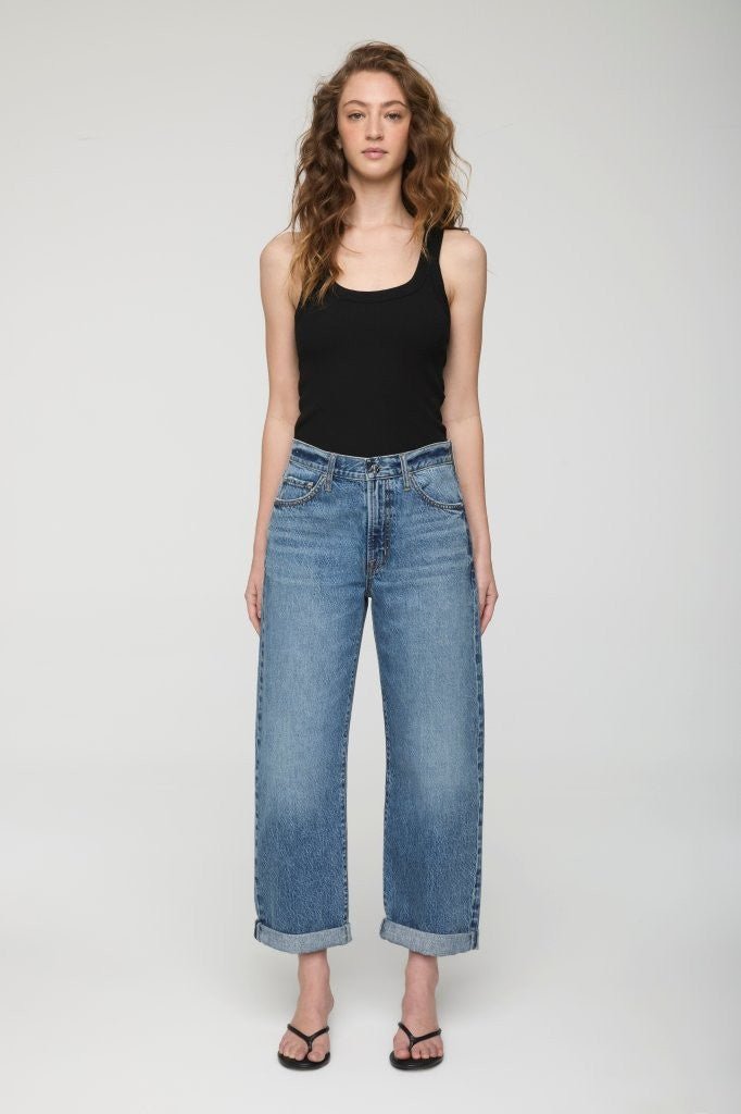 DONNY ROLLED HEM BOYFRIEND - Amor Lafayette