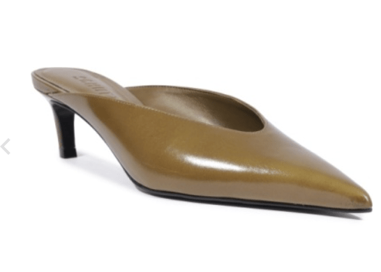 Dried Olive Loren Mid Heel - Amor Lafayette