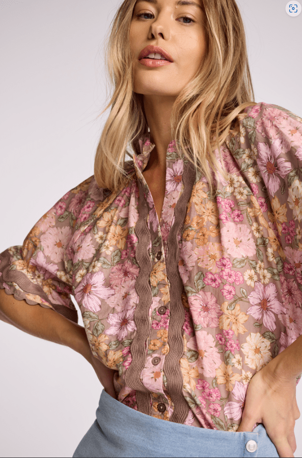 Dusk Floral Aelin Shirt - Amor Lafayette