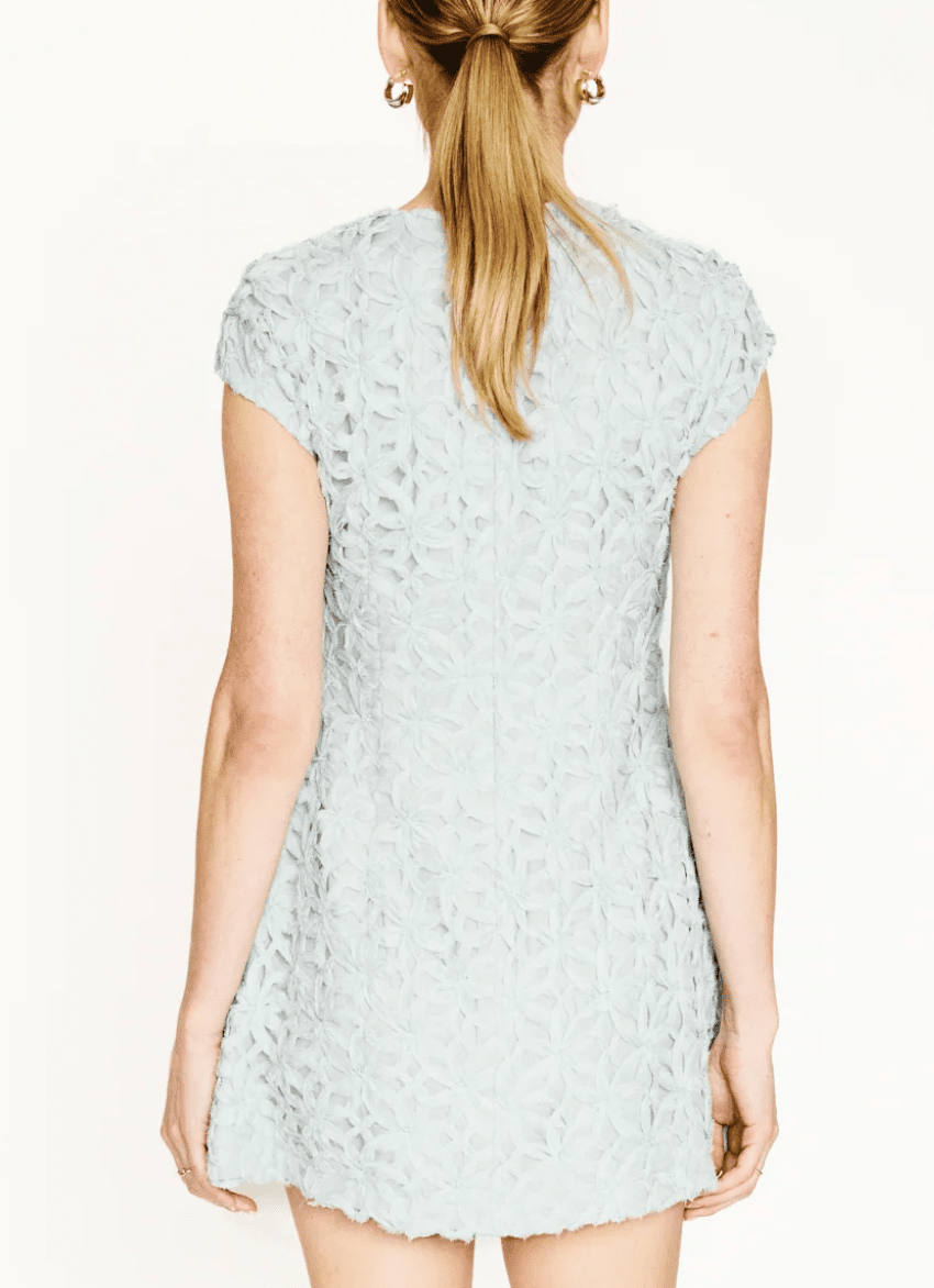 Dusty Blue Aris Mini Dress - Amor Lafayette