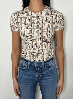 Ecru Multi Ressi Crew - Amor Lafayette