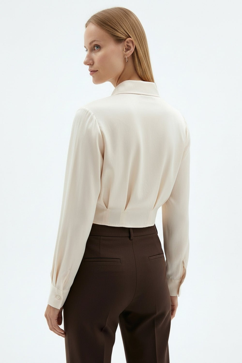 ECRU PAISLEY SHIRT - Amor Lafayette