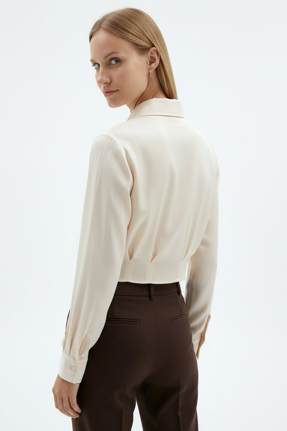 ECRU PAISLEY SHIRT - Amor Lafayette