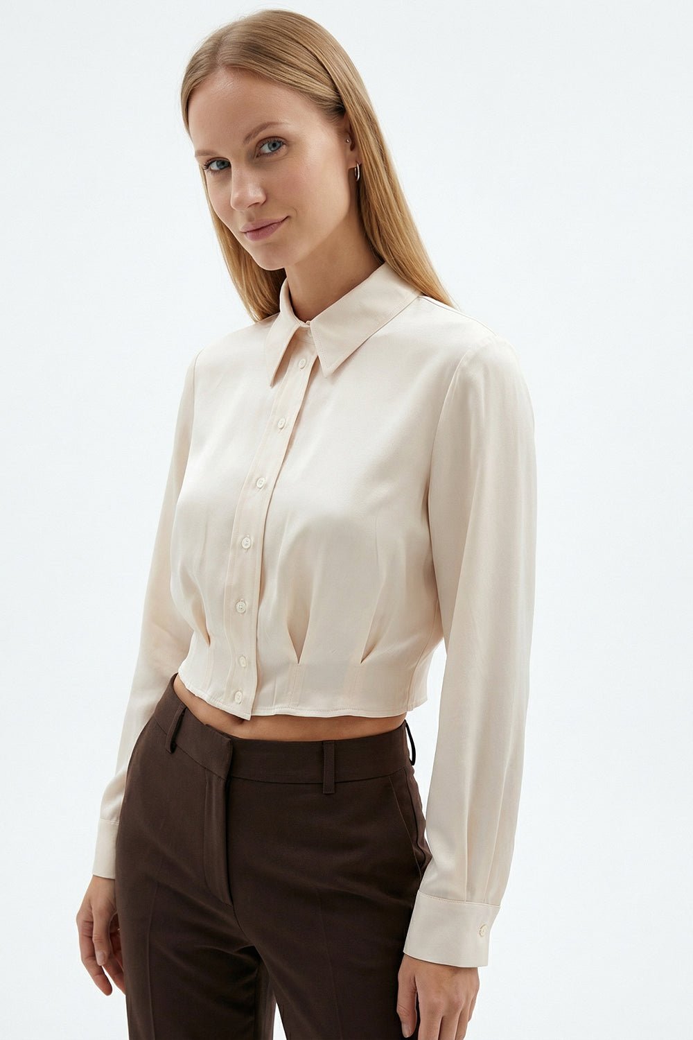 ECRU PAISLEY SHIRT - Amor Lafayette