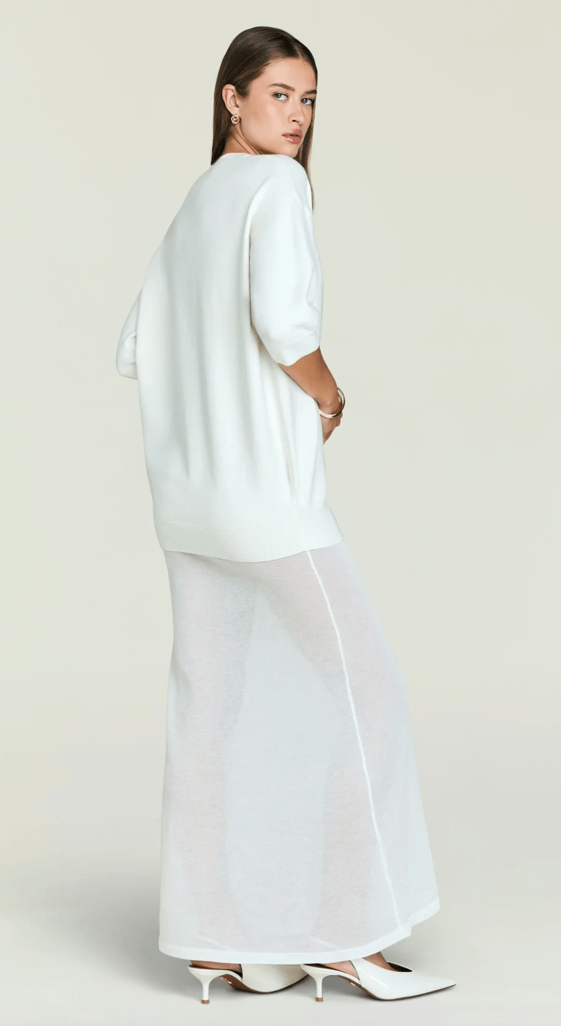 Eggshell Arwen Maxi Dress - Amor Lafayette