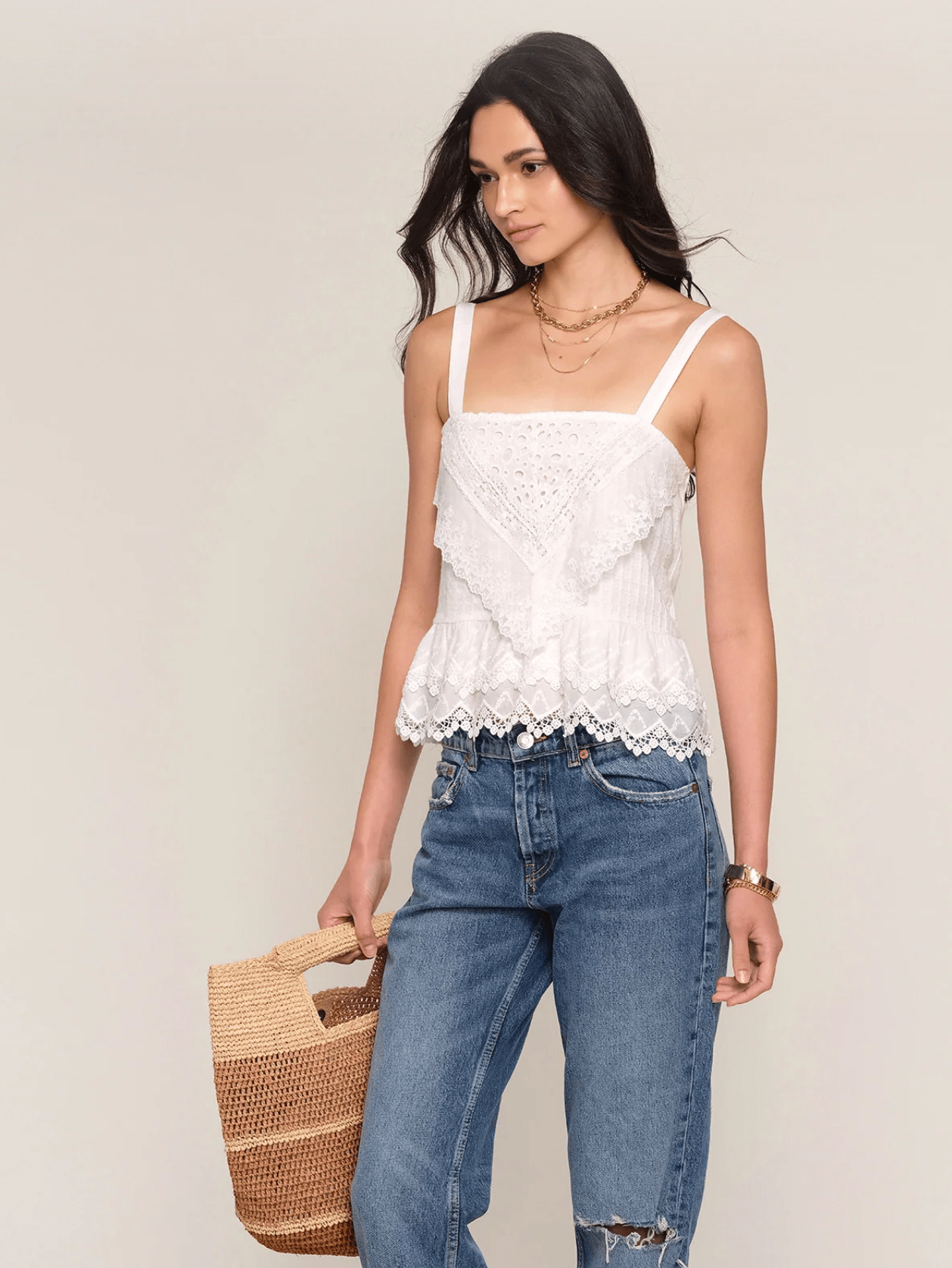 Eggshell Fernando Top - Amor Lafayette