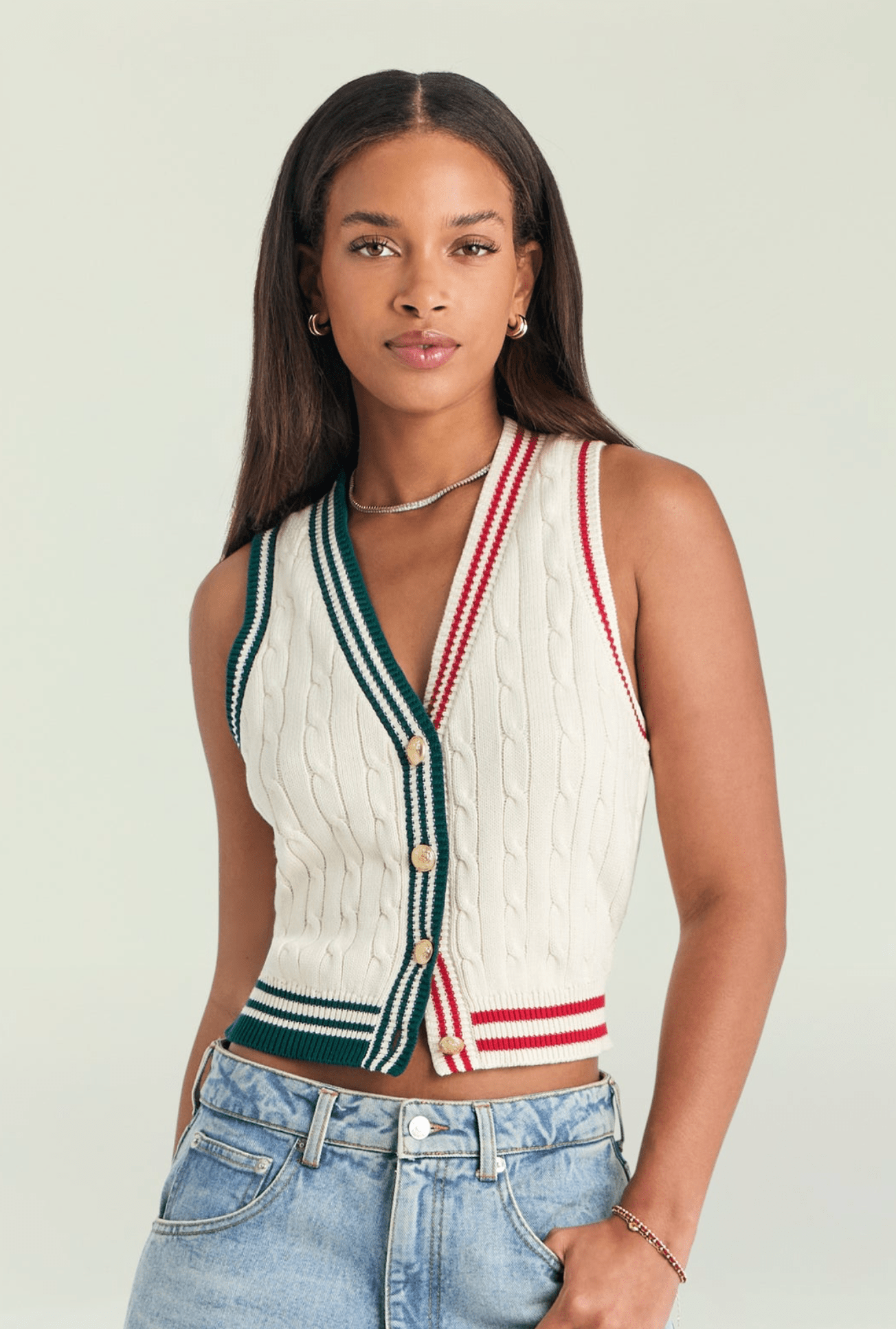 Eggshell Pearson Vest - Amor Lafayette