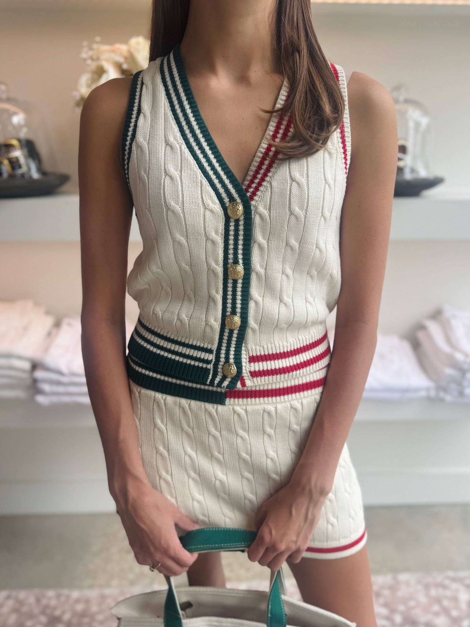 Eggshell Pearson Vest - Amor Lafayette