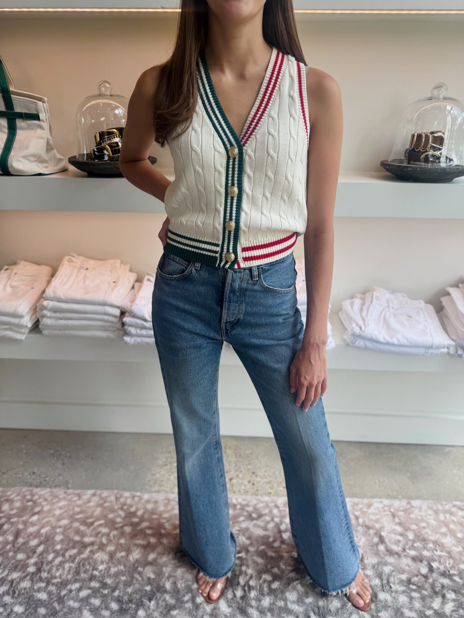 Eggshell Pearson Vest - Amor Lafayette