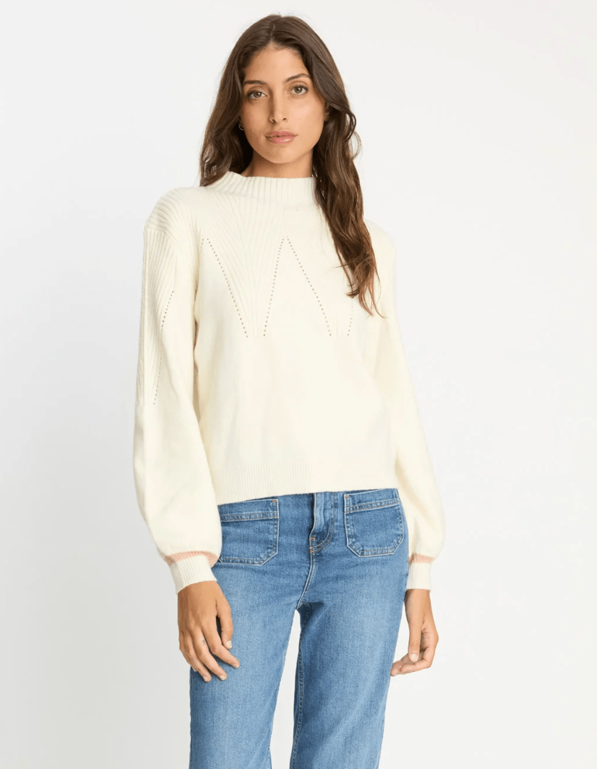 Eline Sweater In Antique White - Amor Lafayette