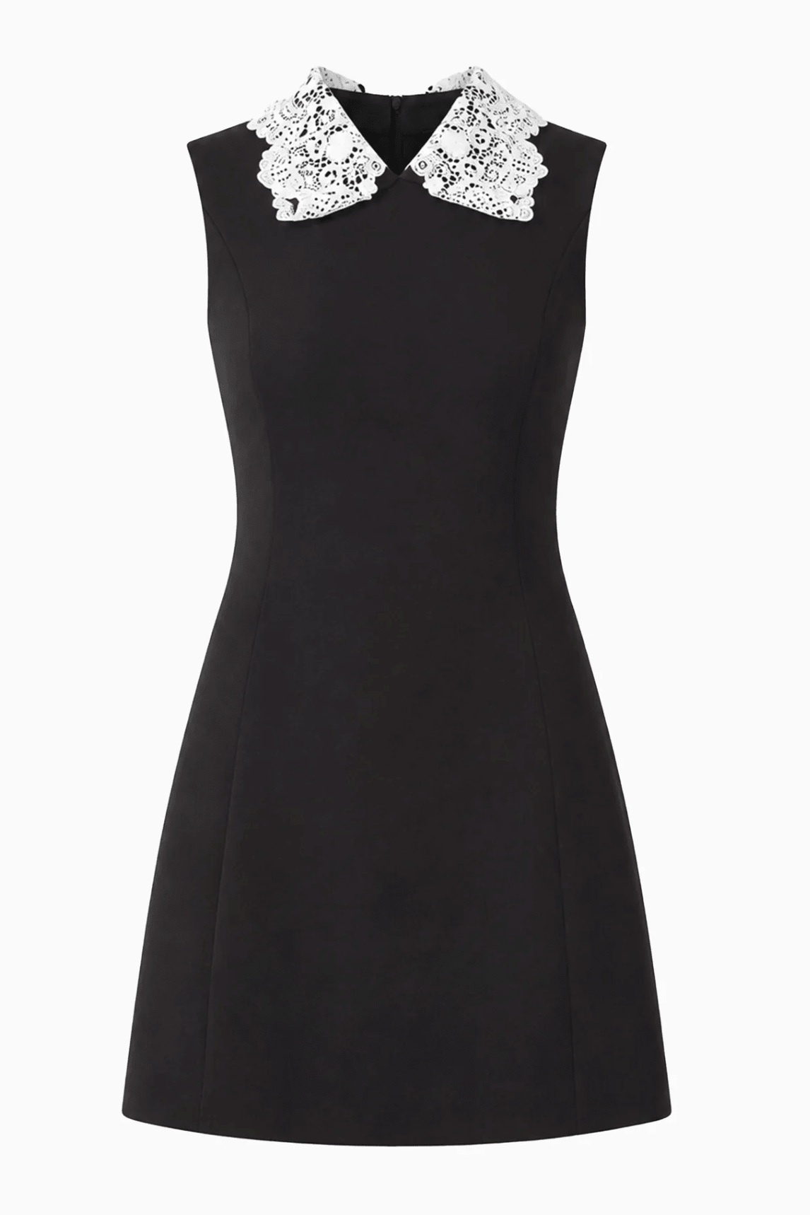 Elysia Lace Collar Mini Dress - Amor Lafayette