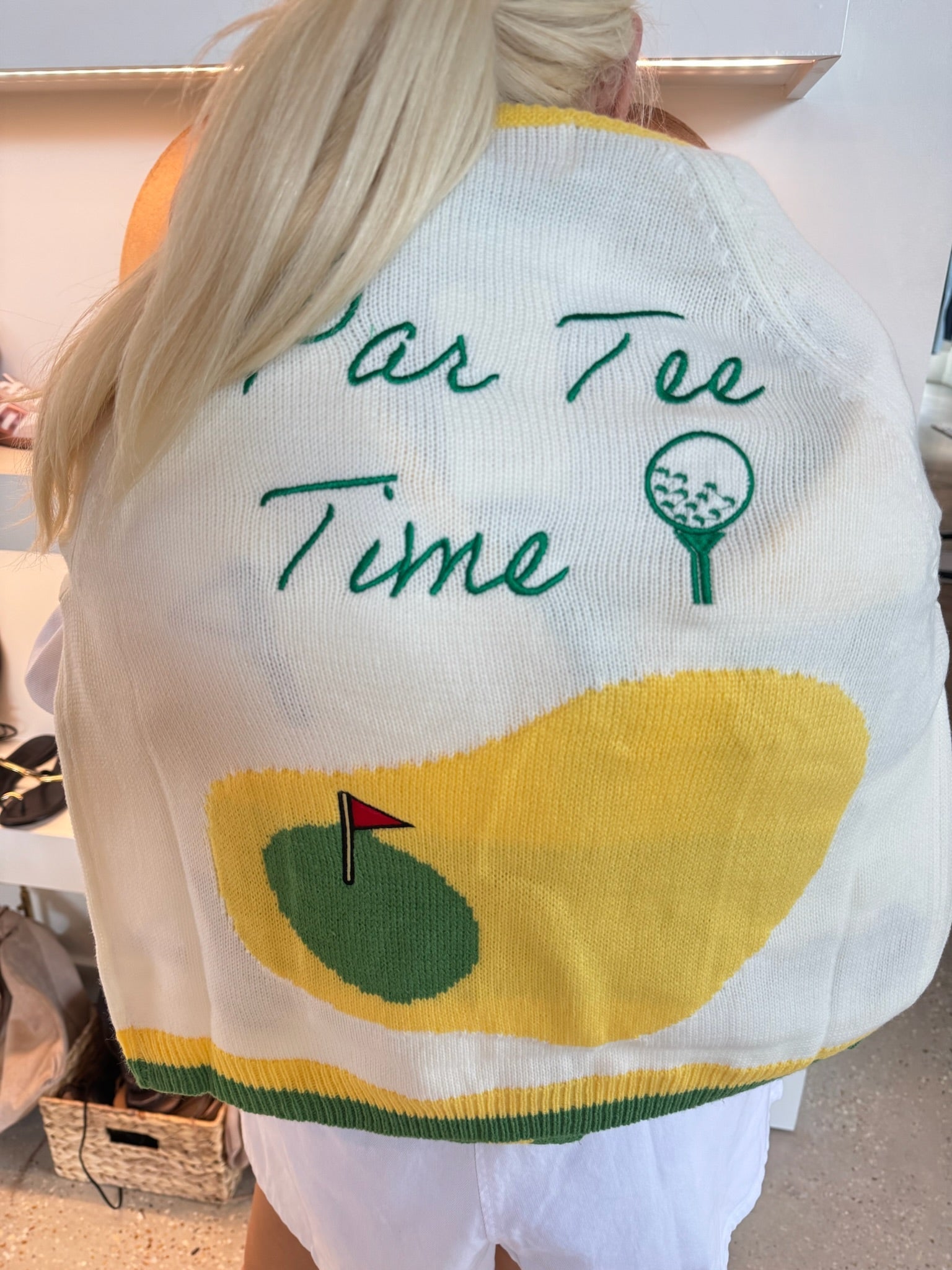 Embroidered Golf Sweater - Amor Lafayette