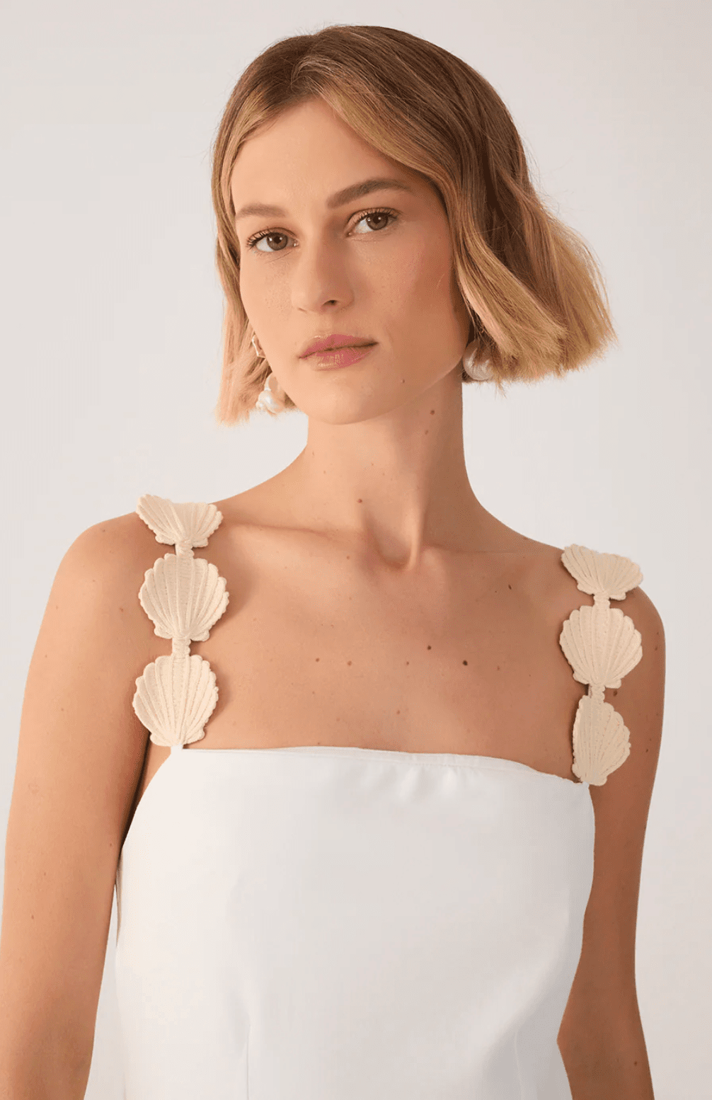 Embroidered Strap Mini Dress m Embroidered Strap Mini Dress m