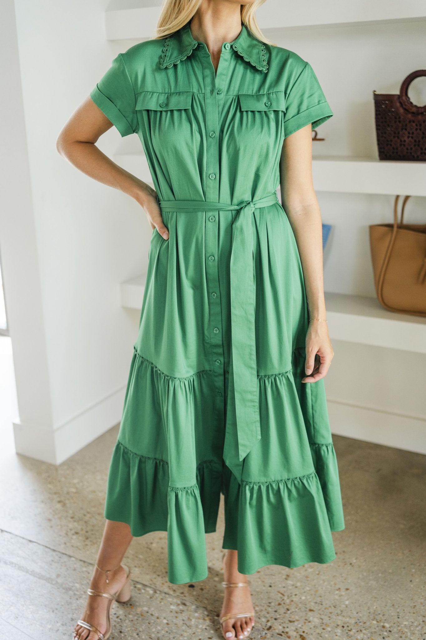 Emerald Rachel Dress - Amor Lafayette