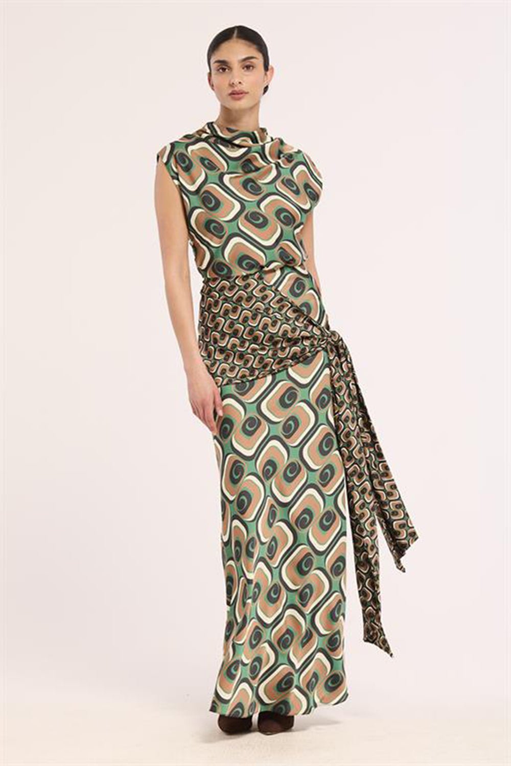 Emerald Tie Mix MANA SKIRT - Amor Lafayette