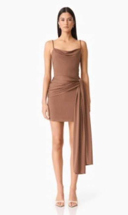 Espresso Gizelle Mini Dress - Amor Lafayette