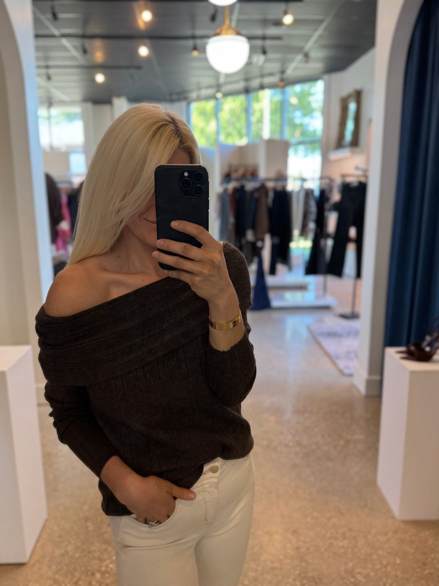 Espresso Kat Sweater - Amor Lafayette