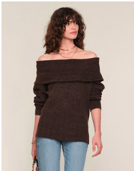 Espresso Kat Sweater - Amor Lafayette