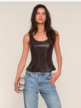 Espresso Larosey Top - Amor Lafayette