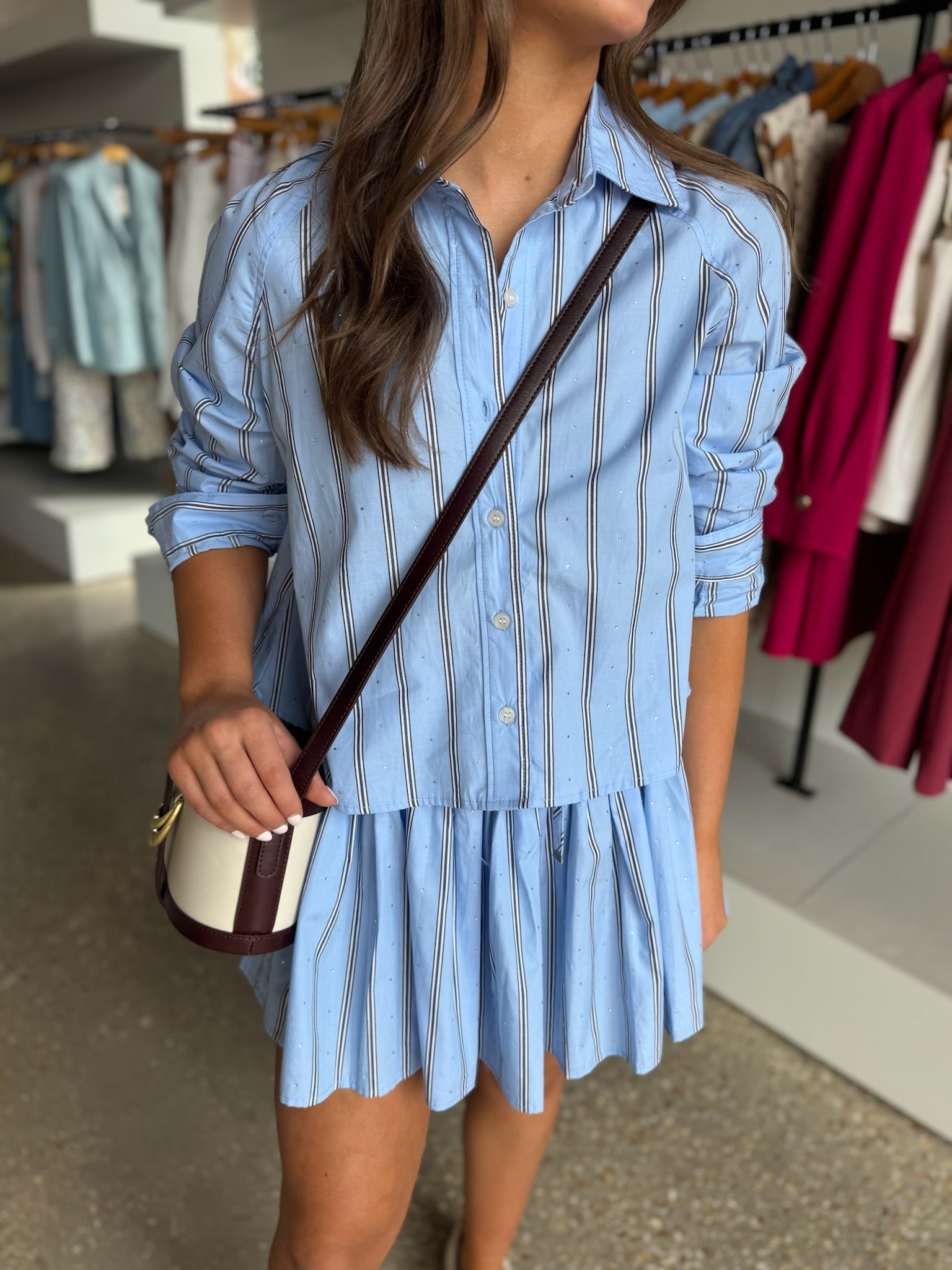 Estate Blue Tess Top - Amor Lafayette