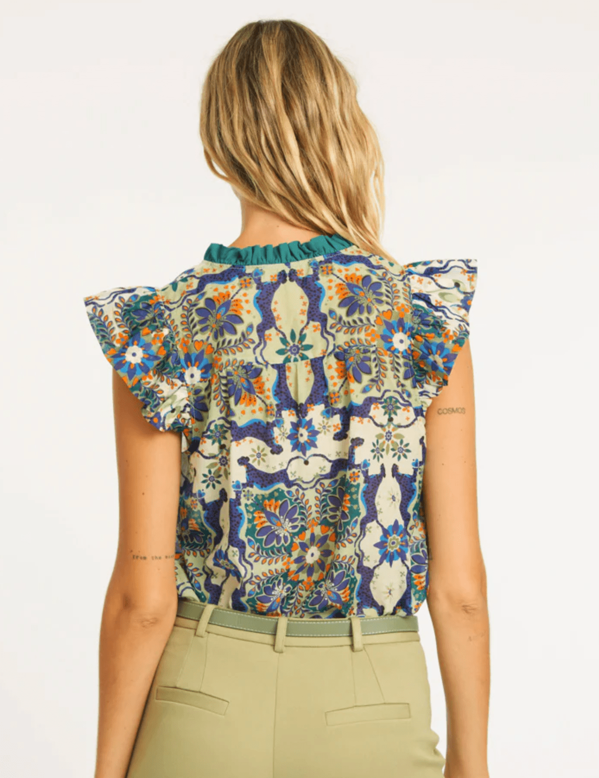 Filippa Wildcat Tapestry Top - Amor Lafayette