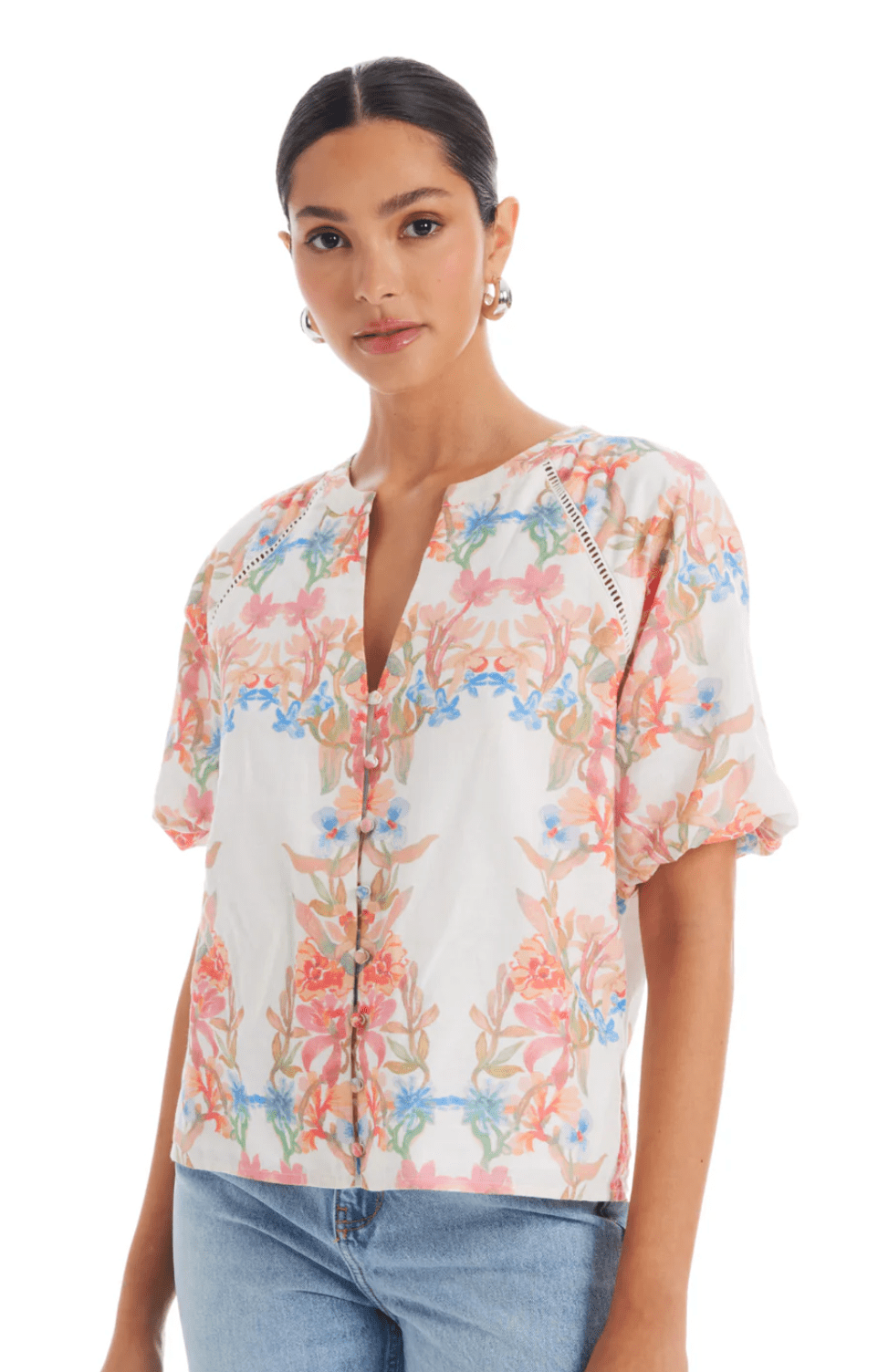 Floral Arches Josephine Top - Amor Lafayette