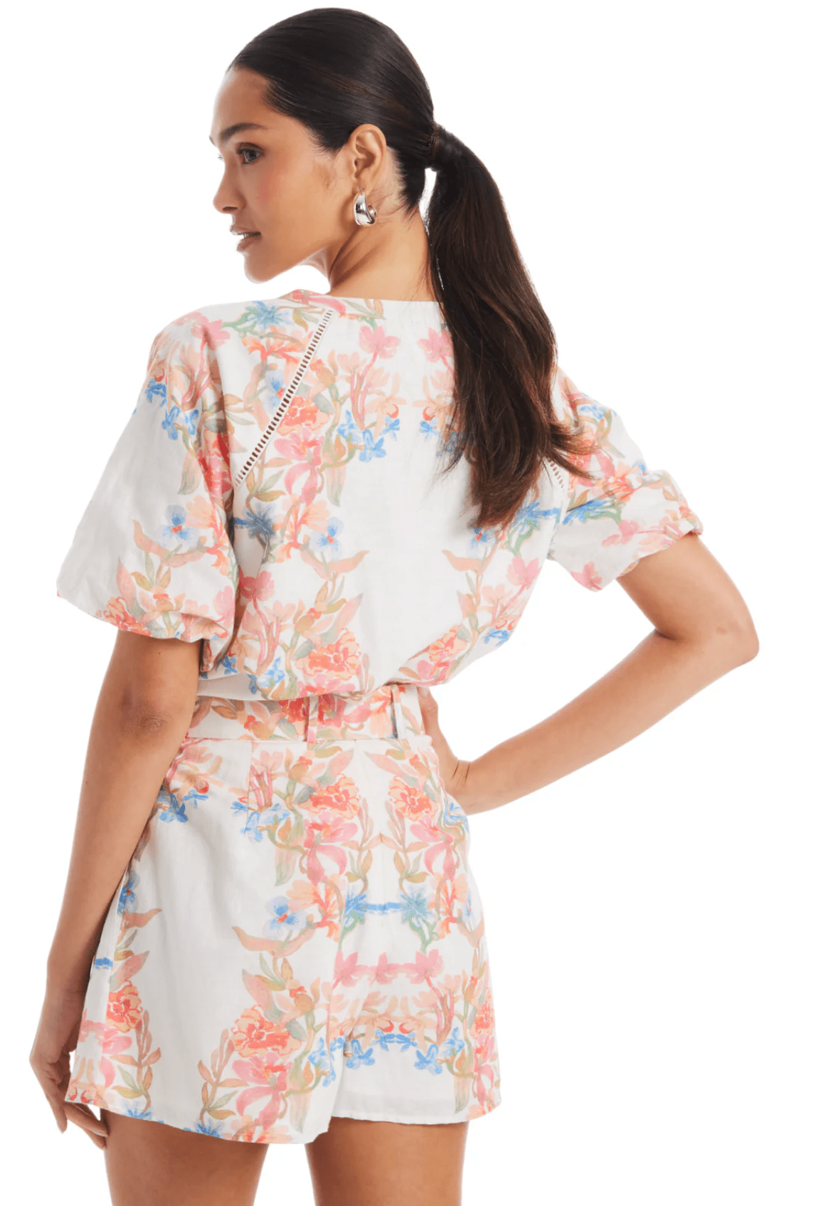 Floral Arches Tracy Shorts - Amor Lafayette