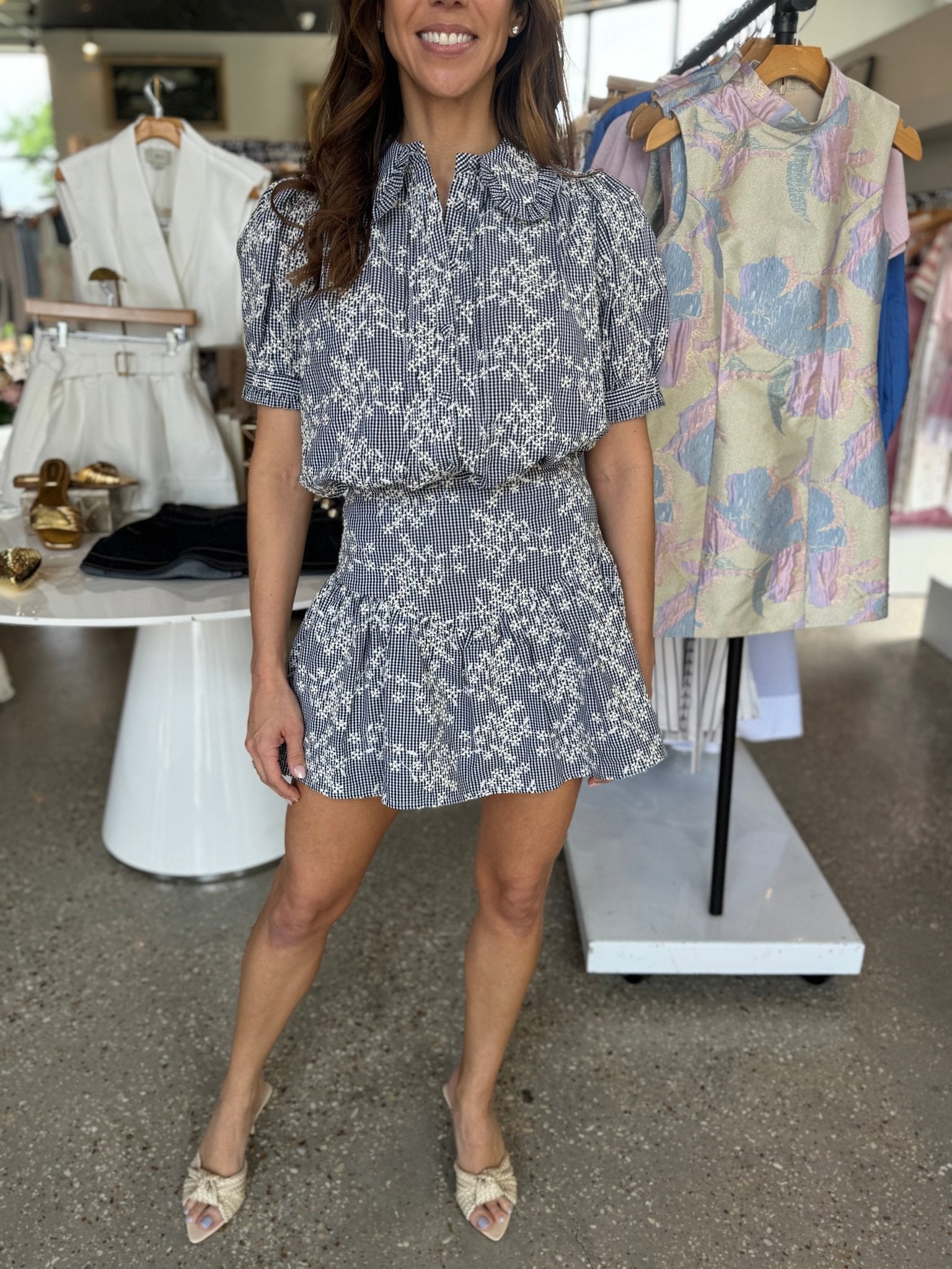 Floral Embroidered Lotus Shirt - Amor Lafayette