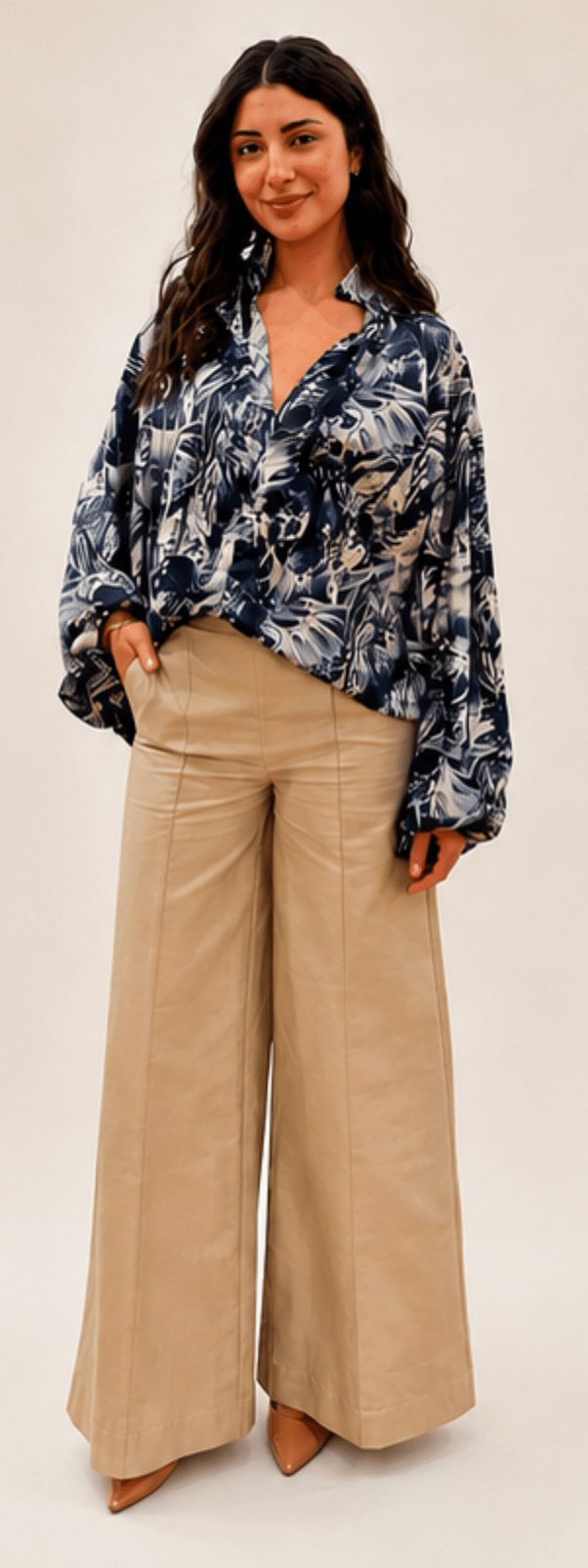 Foliage Multi Print Leonie Blouse - Amor Lafayette