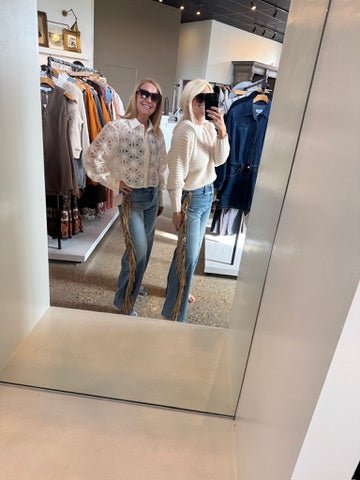 Folk Star Fringe Half - Pipe Button Sneak - Amor Lafayette