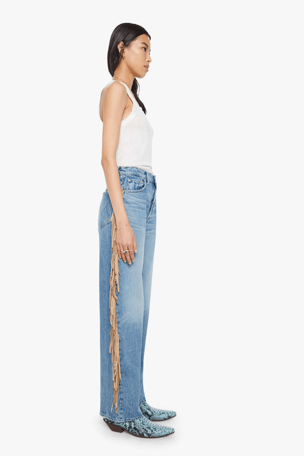 Folk Star Fringe Half - Pipe Button Sneak - Amor Lafayette