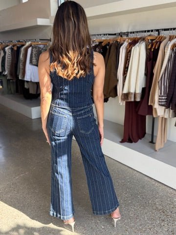 Fontaine Denim Pintuck Camen Vest - Amor Lafayette