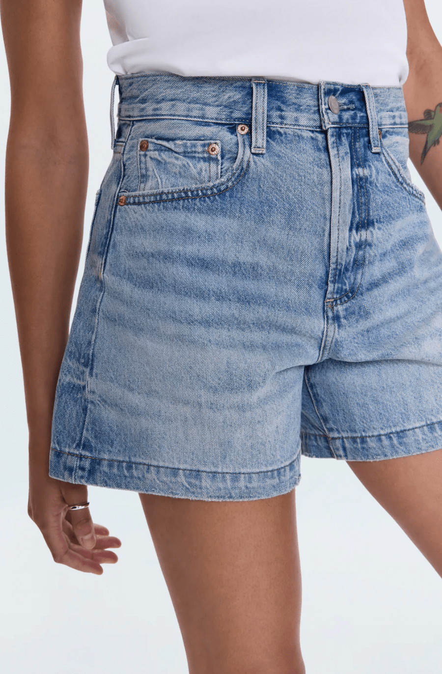 French Riviera Sage High Rise A - Line Short - Amor Lafayette