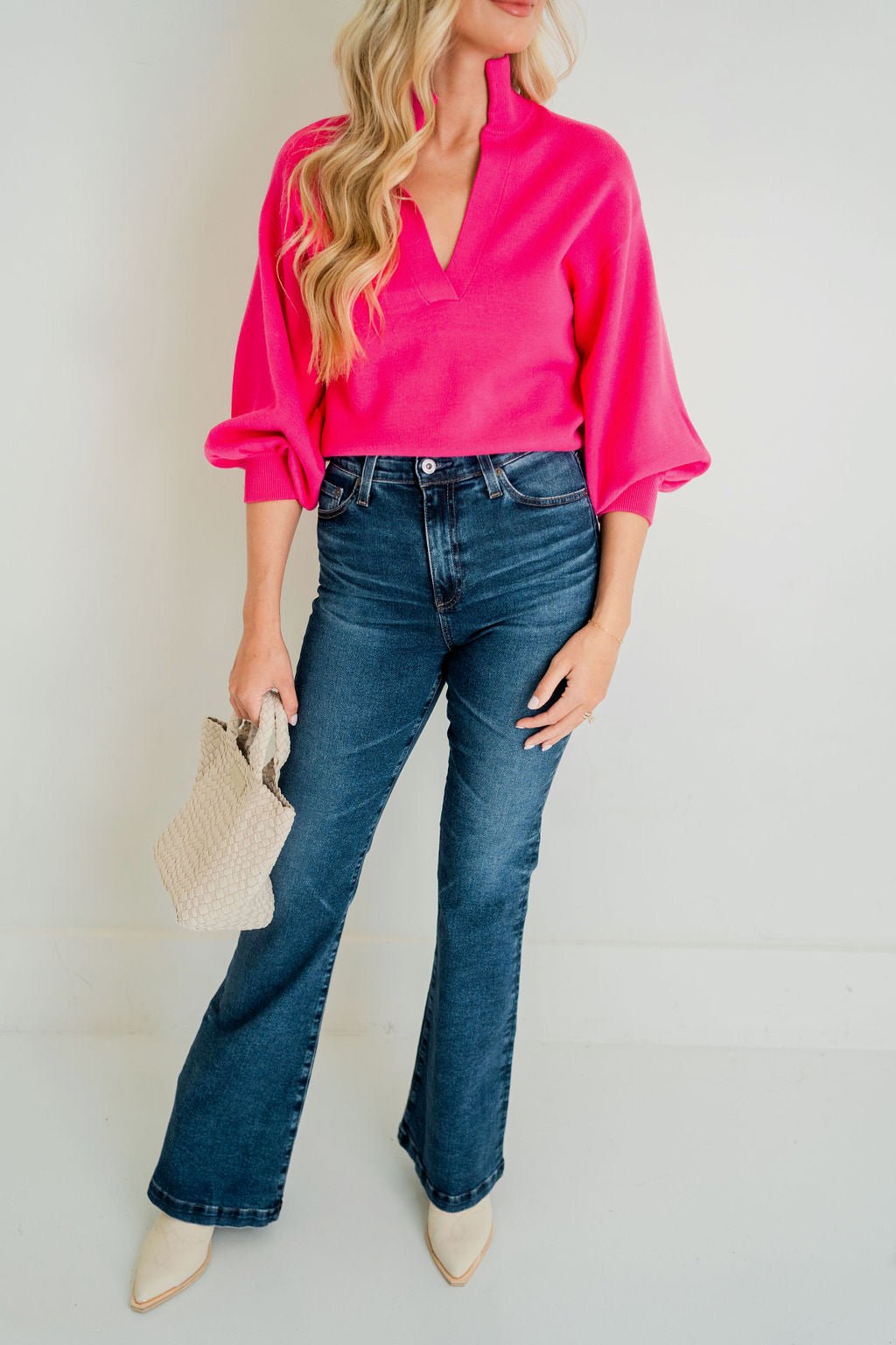 Fuchsia Fedora Lolli Sweater - Amor Lafayette