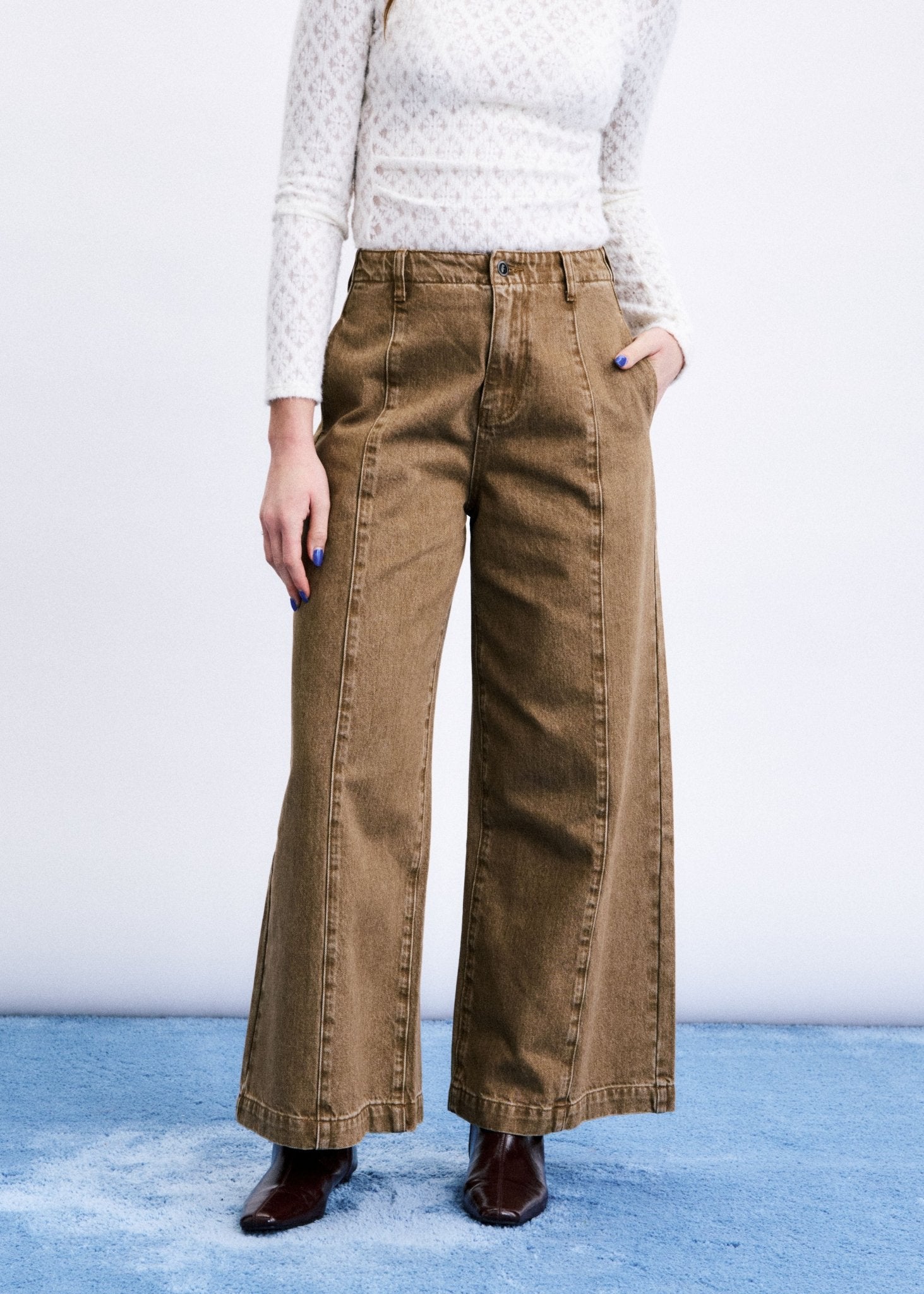 FUSHIMI JEAN in MARRON GLACÉ - Amor Lafayette