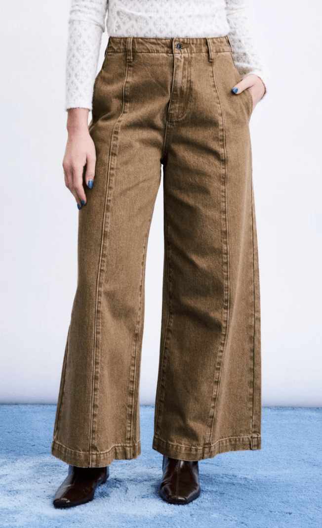 FUSHIMI JEAN in MARRON GLACÉ - Amor Lafayette
