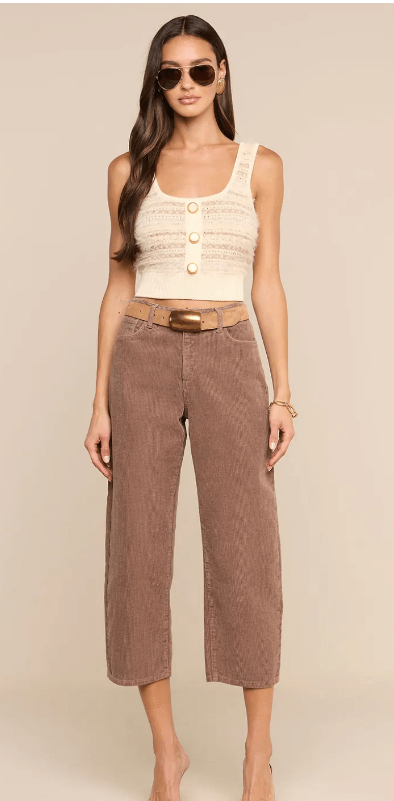 GALENE MIXED STITCH TANK - Amor Lafayette