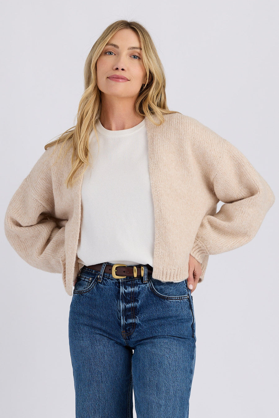 GIADA Cream CARDIGAN