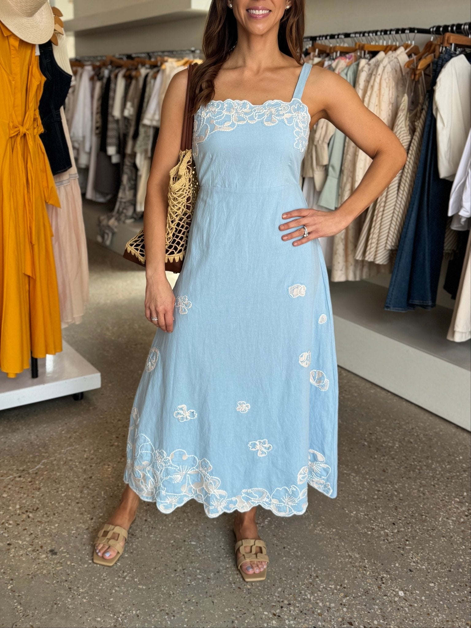 Glacier Lake Marceline Midi Dress - Amor Lafayette