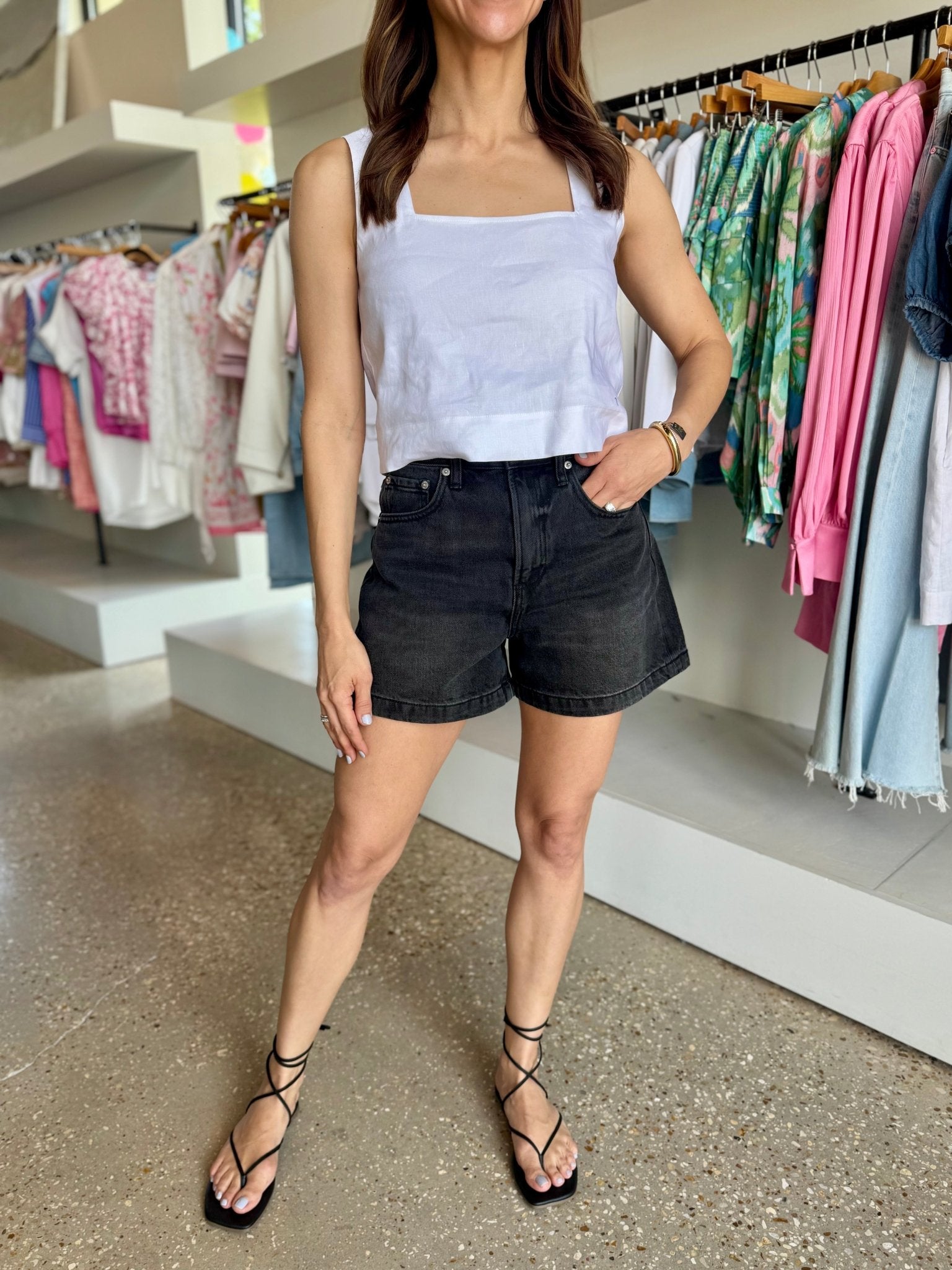 Glamour Saige Denim Shorts - Amor Lafayette