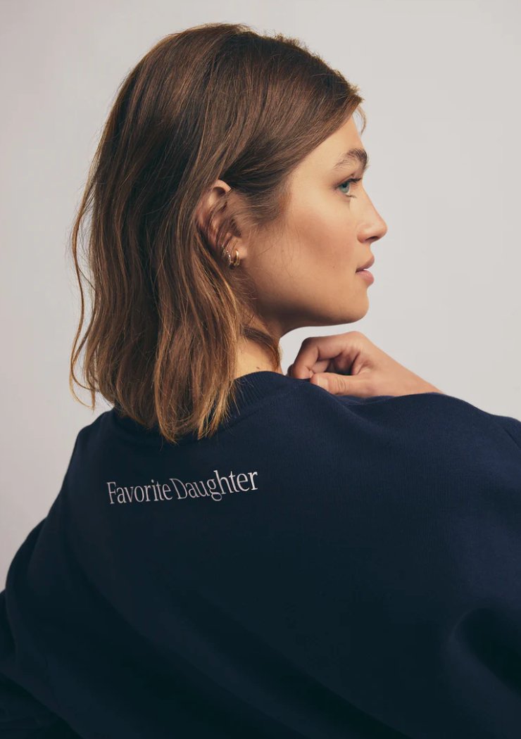 Go Sports Sweatshirt in Navy - Amor Lafayette