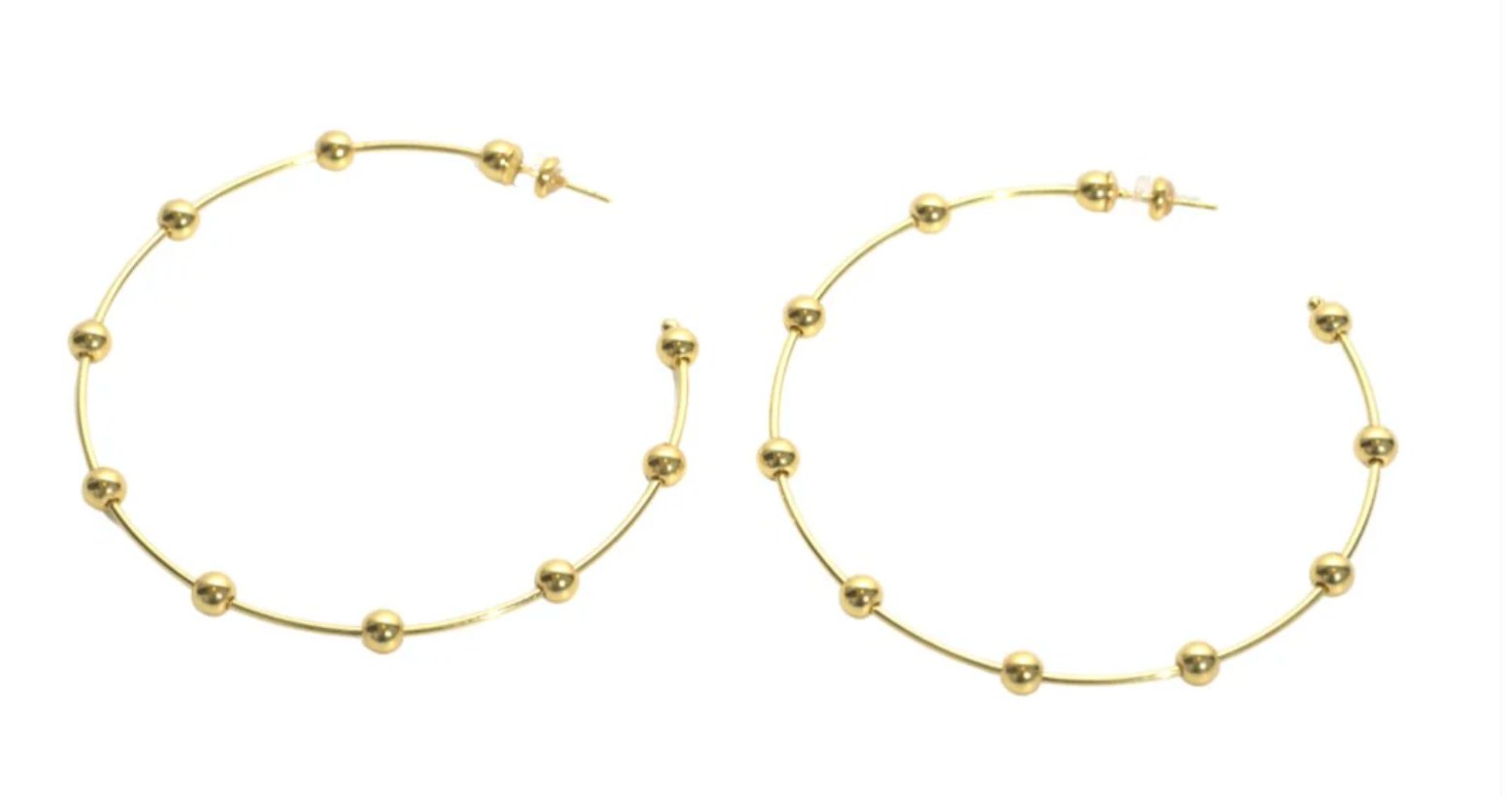 Gold Baller Hoops - Amor Lafayette